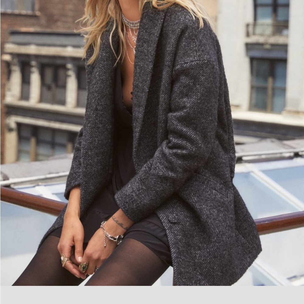 Sezane Bow coat